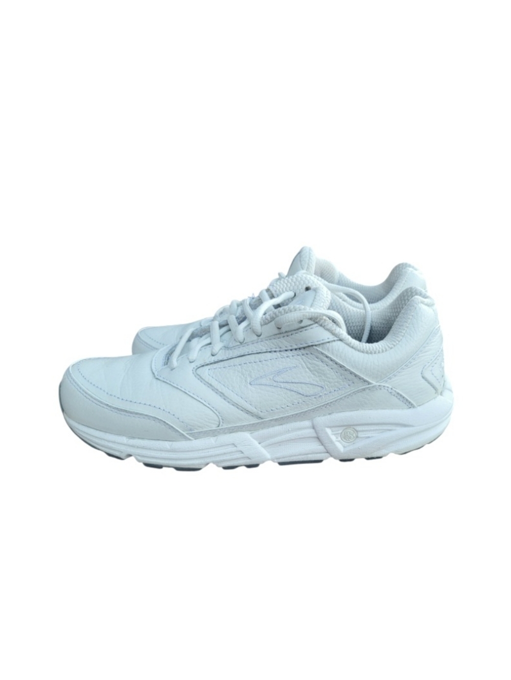 Brooks Walker Addiction Athletic Run Walking Tennis Shoe Sneaker White Women 9.5